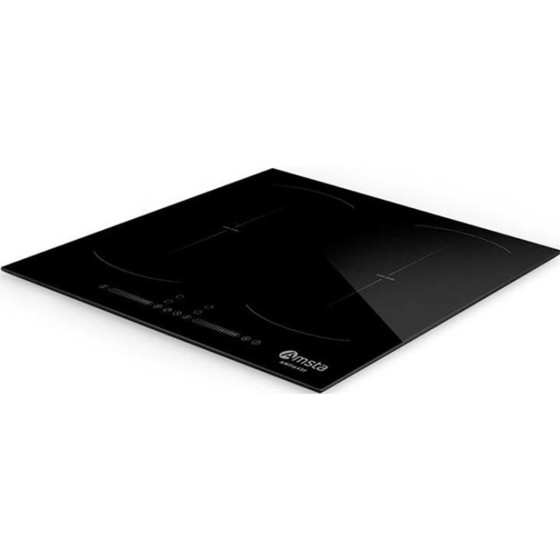 AMSTA AMTI642F Placa de Inducción 2 zonas flexibles 4 fuegos 60 cm 7400w Negra